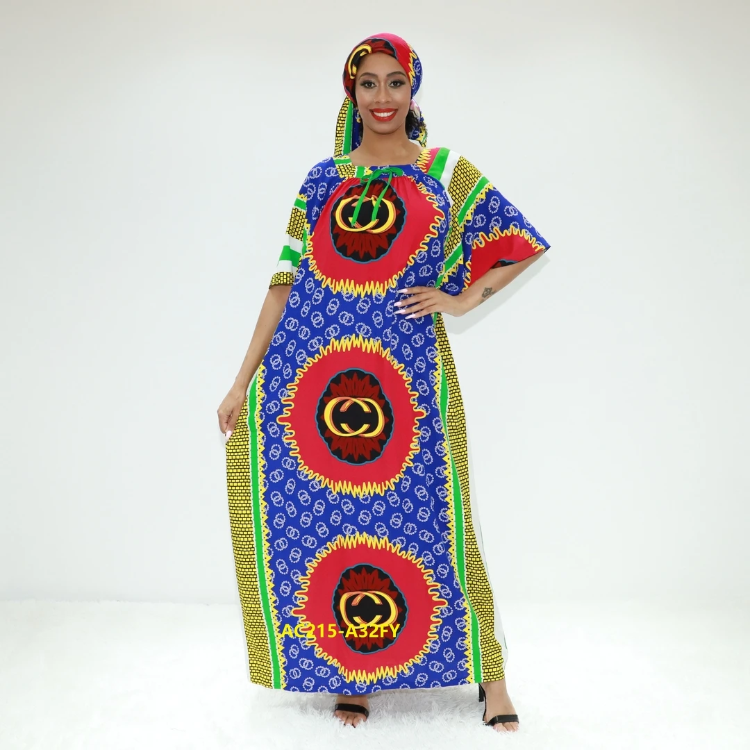 Woman Ethnic Wear African Kitenge Dress Designs Ac215-a32fy Ghana Muslim Dress Dera