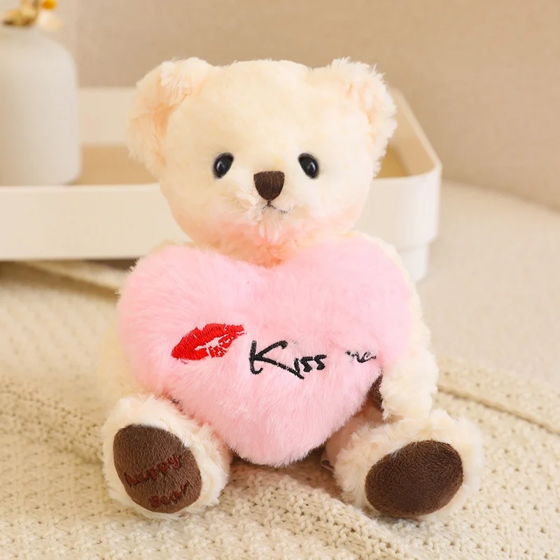 Wholesale 20cm Small Size Teddy Bear with T-shirt Twelve Colors Custom Cheap Stuffed Animal Plush Bear PP Cotton Filling