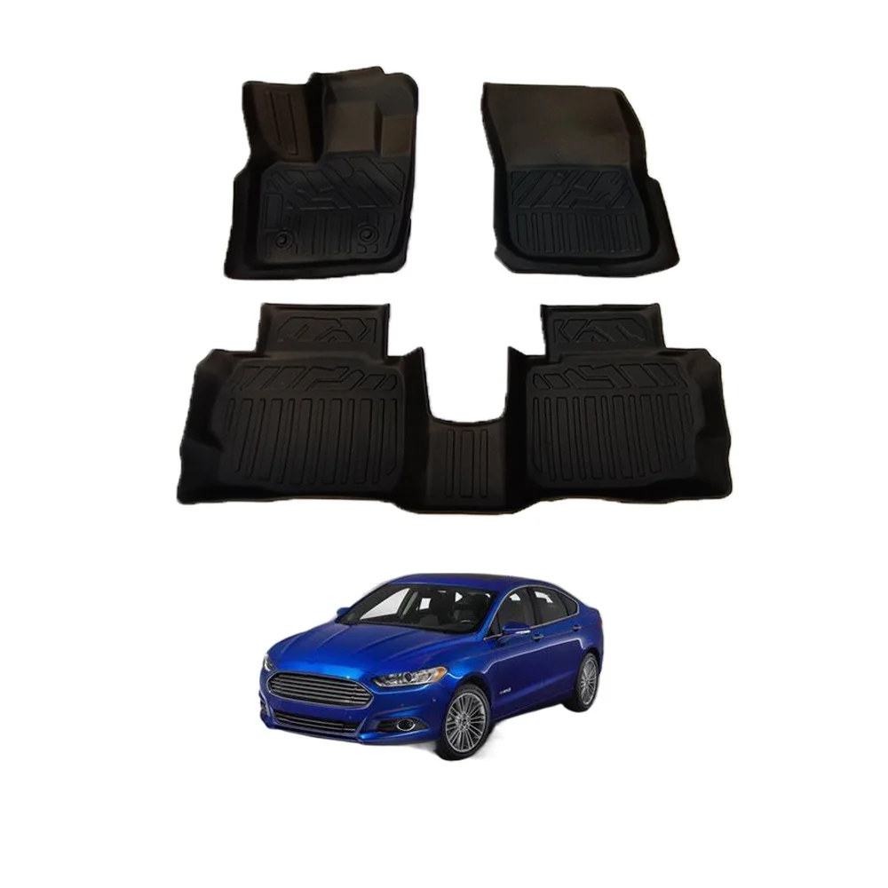Оптовая продажа отличное качество и разумная цена 3D Автомобильные напольные коврики экологически чистые из термопластика набор для фьюжн 13-20