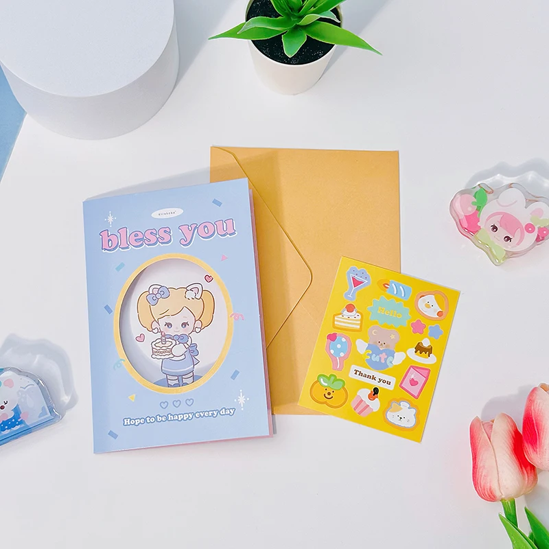 Kirakoko Happy Valentines Day Wholesale Greeting Card Gift Card Invitation Thank You Graduation Birthday Blessing Cards