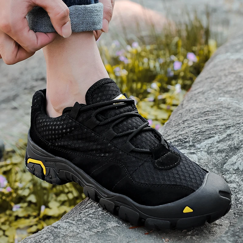 New arrivals Custom waterproof men hiking shoe outdoor camping sport hiking shoe for men