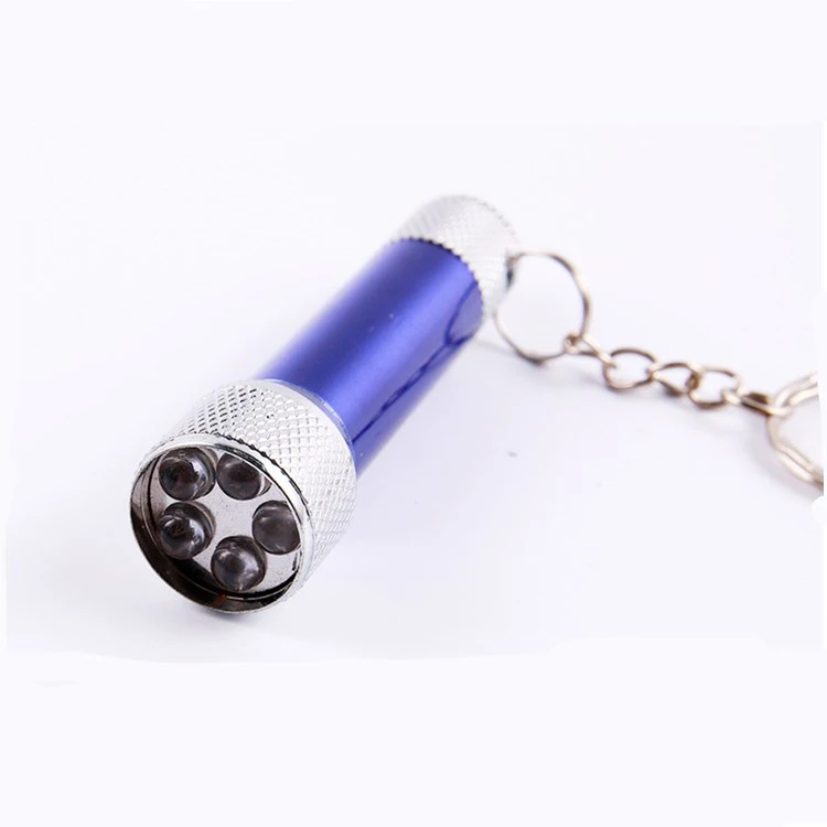 5 led mini cheap torch light keyring light