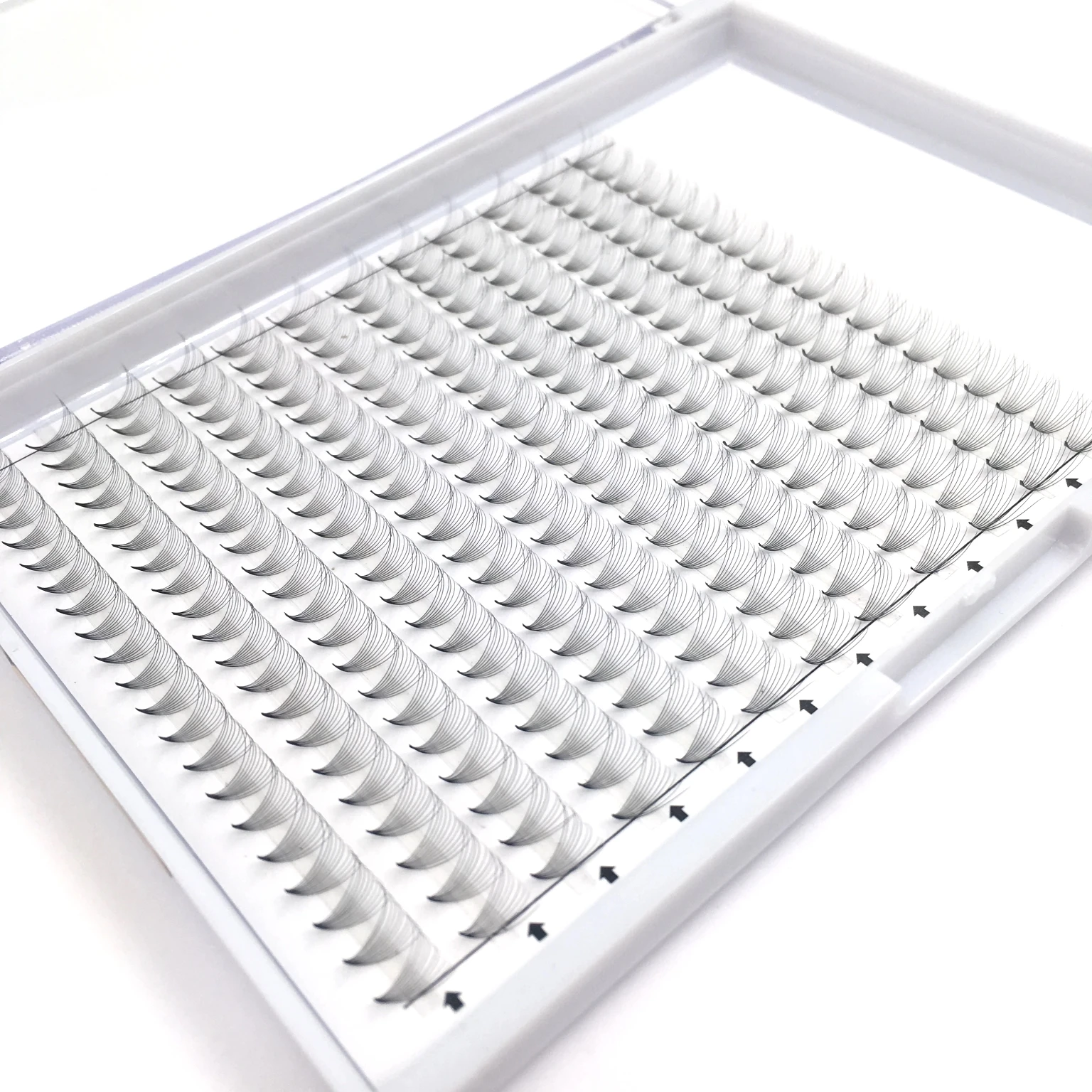 
 Частная торговая марка 0,07 0,10 норковые D изгиб русский объем ресниц 10D готовые веера большие лотки Декоративные ресницы  