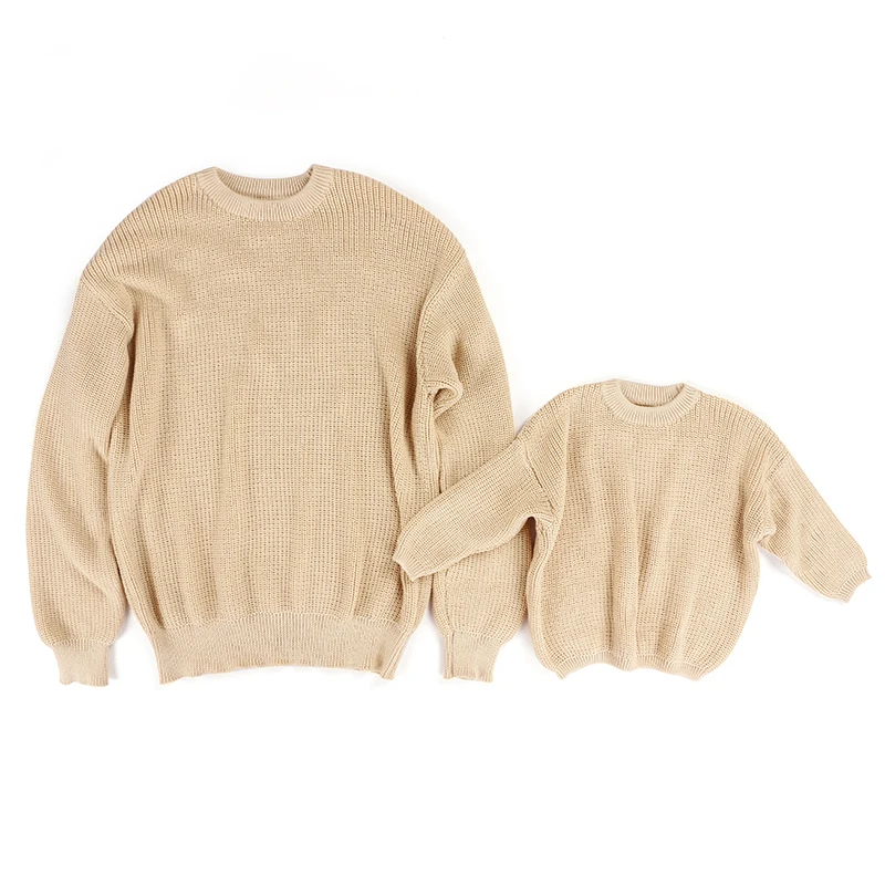 Baby Knit Sweater Pullover Knitted Sweatshirt Warm Crewneck Long Sleeve