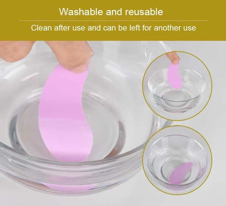 Custom Logo Reusable Silicone Eye Patches Moisturizing Collagen Transparent Under Eye Mask