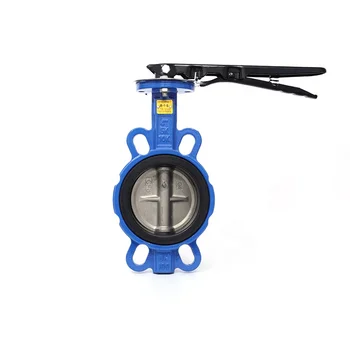 Chinese Twoway Water Butterfly Valve Manual Flangetoclamp Ductile Iron Adjust The Soft Seal Manual Flangetoclamp Butterfly Valve