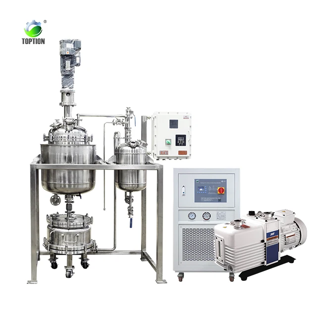 Valuen 50L 100L Crystallizing Isolate Stirring Agitated Filter Reactor Stainless Steel Crystallization Kettle