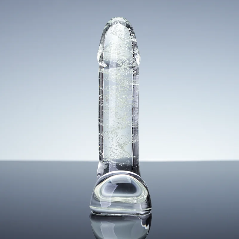 Hot Sale Natural Crystal Sex Dildo Kiillotettu Yoni Butt Plug ja Emättimen lasihierontasauva naisen rakkausteema