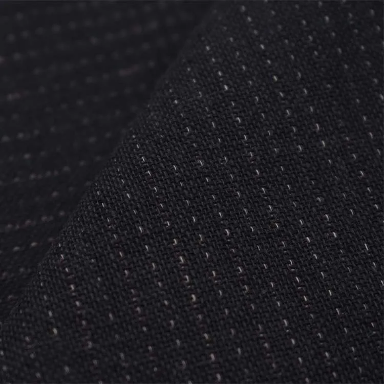 Китайский производитель оптовая продажа двухслойная хлопчатобумажная и льняная полосатая ткань для окрашивания текстильной сырьевой ткани одежды