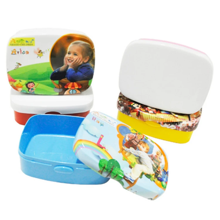 Персонализированный чистый сублимационный Ланч-бокс с логотипом «сделай сам» Подарочный для