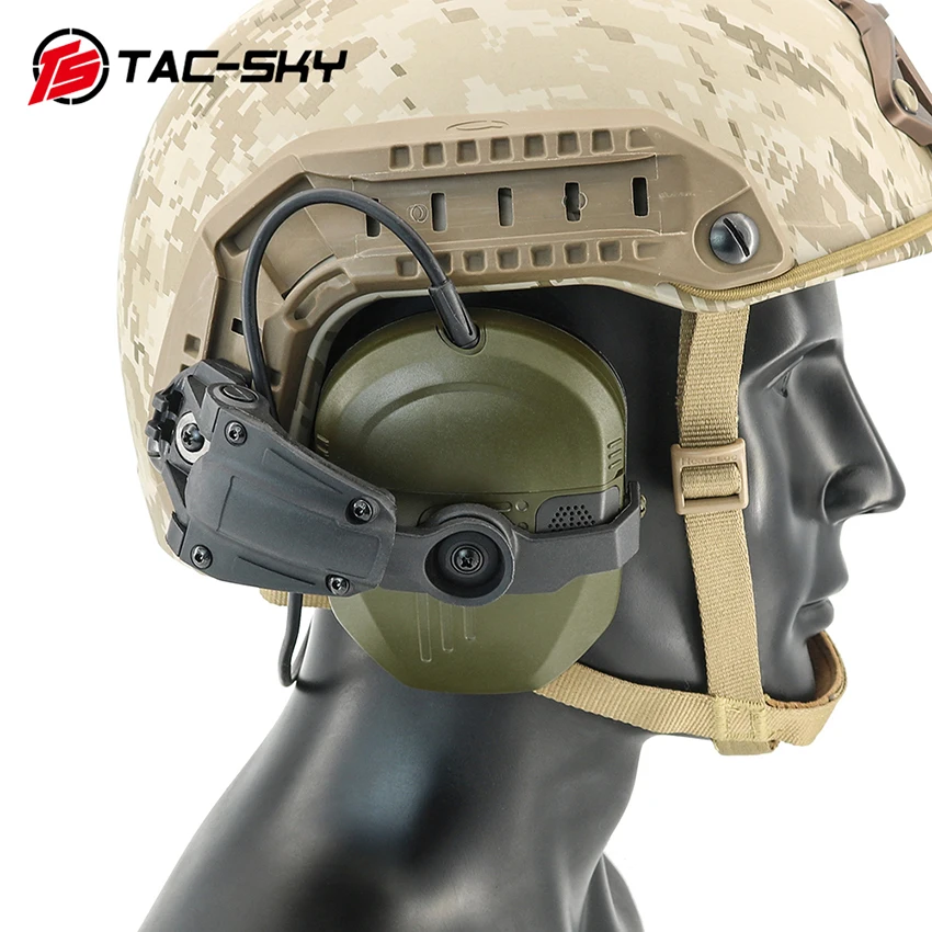 Hearing Protection Safety Tactical Fast Helmet Earmuff Noise Cancelling ...