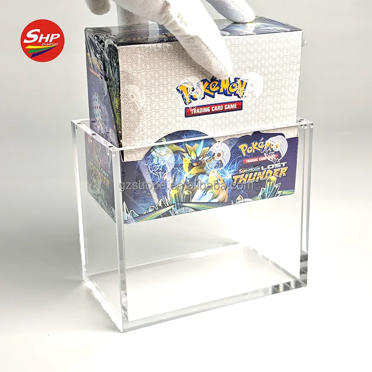 SHP Acrylic Pokemon Cards Booster Box Display Case for TCG Scarlet Violet  Real Twilight Masquerade Factory Sealed Booster Box