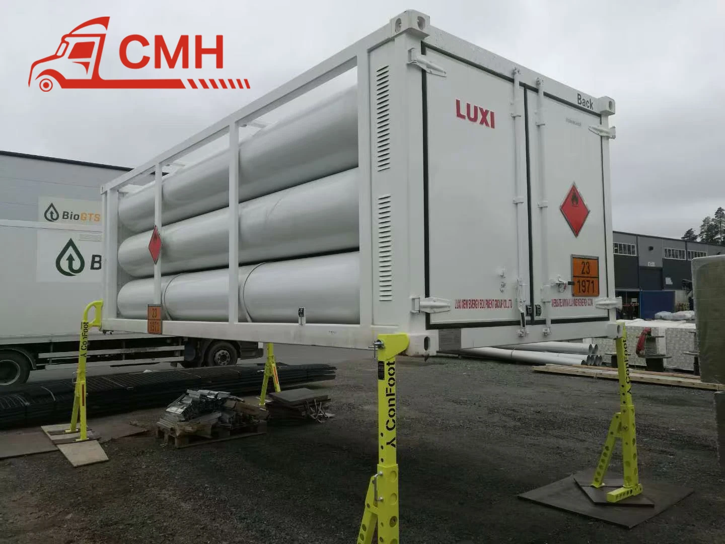 20ft CNG Tube Trailer with 6 Seamless Steel Cylinders (4142 Alloy) - 20% Discount for Sale