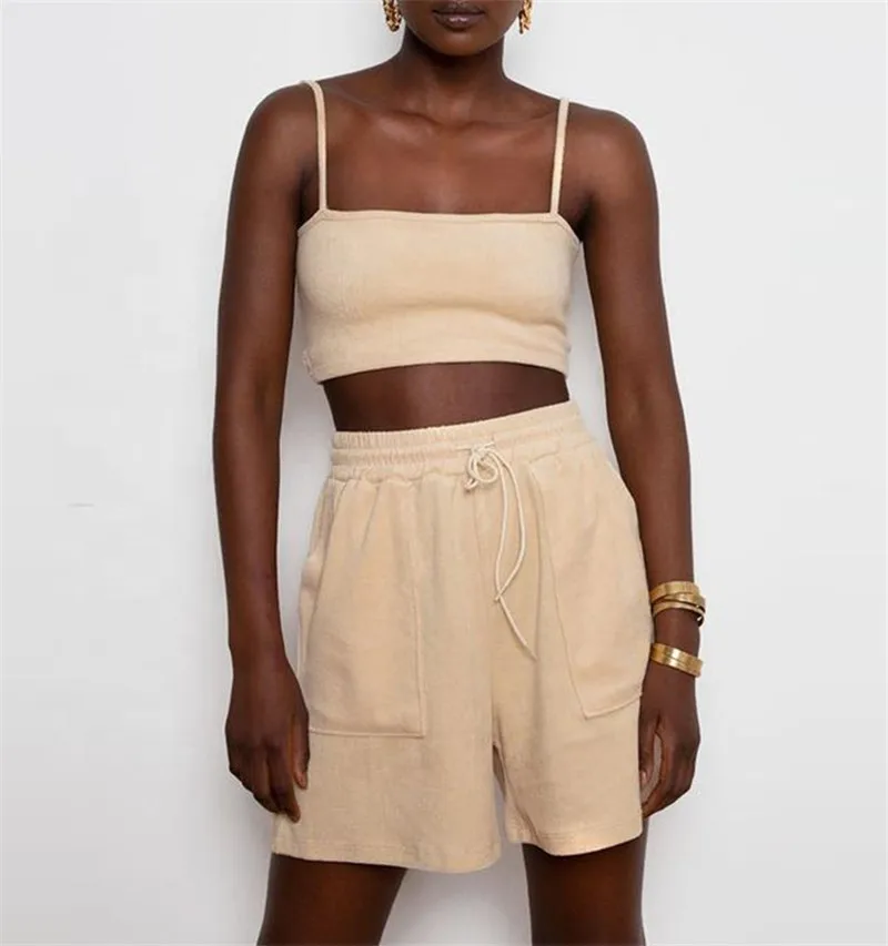 women's terry cloth bermuda shorts