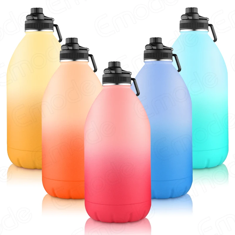 Water Bottle Jug 128oz Insulated Double Wall Vacuum Stainless Steel