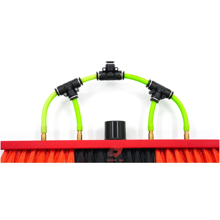 PP Bristle Photovoltaic Window Glass Cleaning Brush Red Zhenda