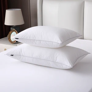 Factory Supply Custom Logo  Polyester Filling Pillow for OEKO-TEX Certified  All-Season Comfort