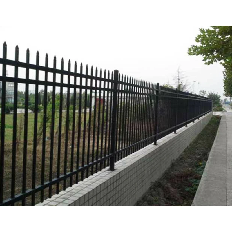 6 Foot 3x3 Metal Garden Iron Fence Panels Outdoor Metal Steel tubular ...