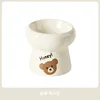 High-foot six-flap bowl-little brown bear