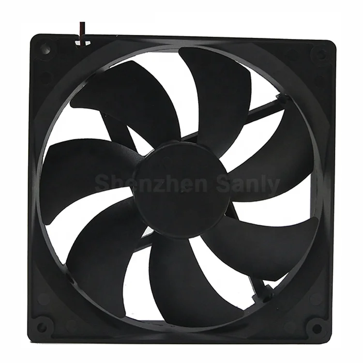 SANLY 140mm Electric Axial Cooling Fan Plastic Ventilation Silent High Performance 2 Pin 12V DC PWM/FG/RD TWO BALL BEARING