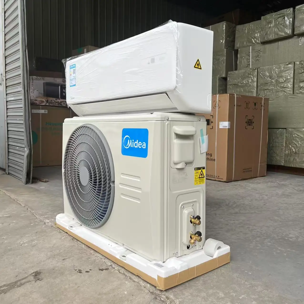 中文版美的空调DC逆变器迷你分体式12000btu 1.5P 1Ton仅冷却220V 50/60hz英文遥控器