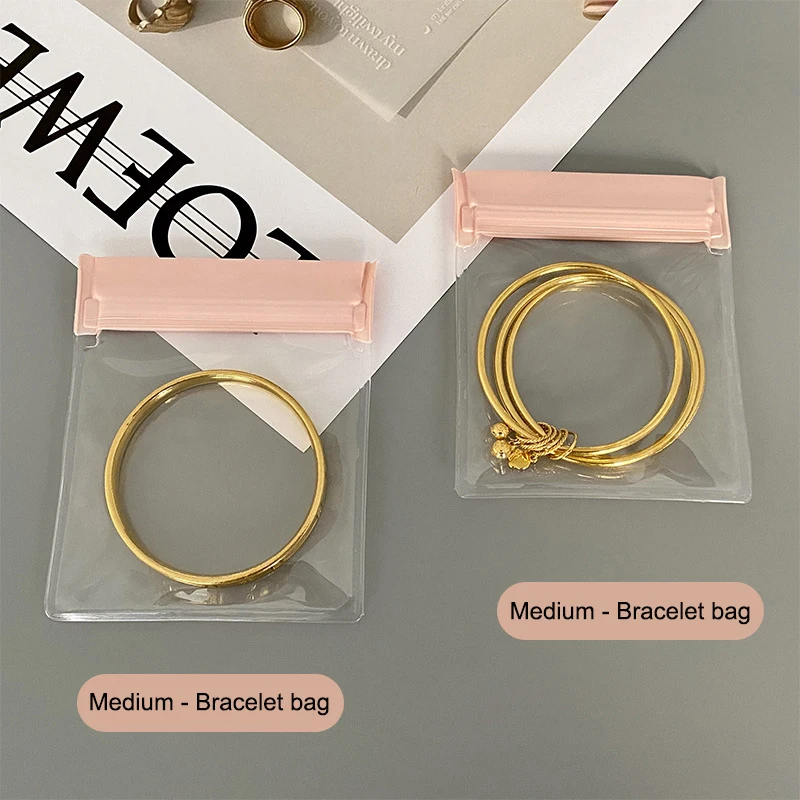 product a1 jewelry bag custom logo plastic small frosted jewelry pouch zipper tpu eva pvc packaging bags for jewelry storage bag-4