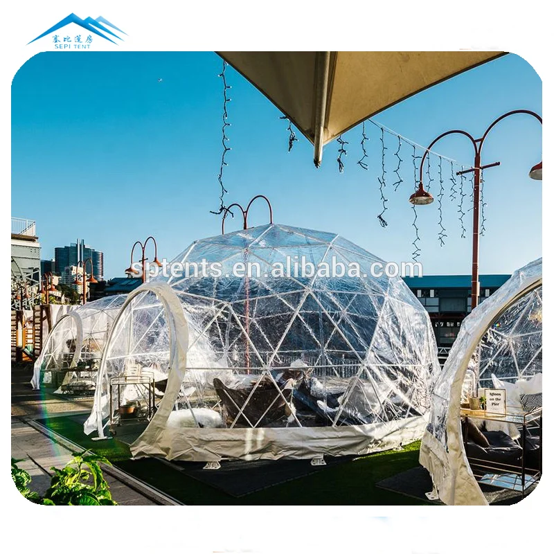 Small Transparent Dome Igloo for Restaurant Dining Tent