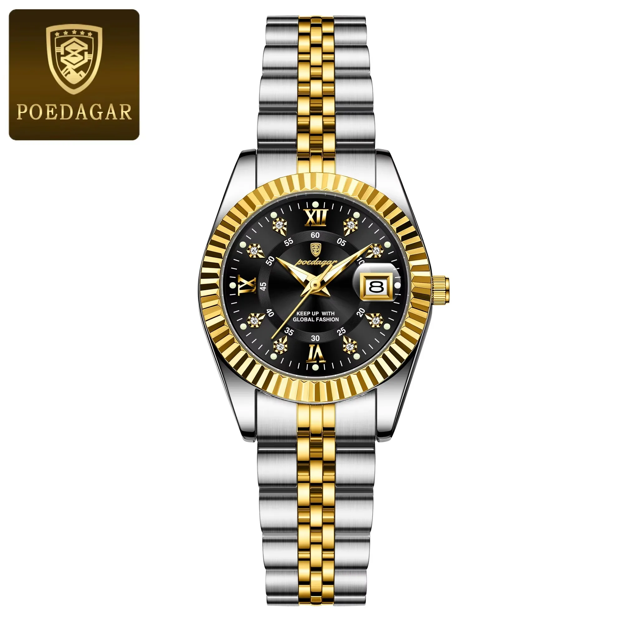 POEDAGAR 780 Elegant Women's Watch Waterproof Night Light Date Exquisite Woman's Watch S aperçu 9