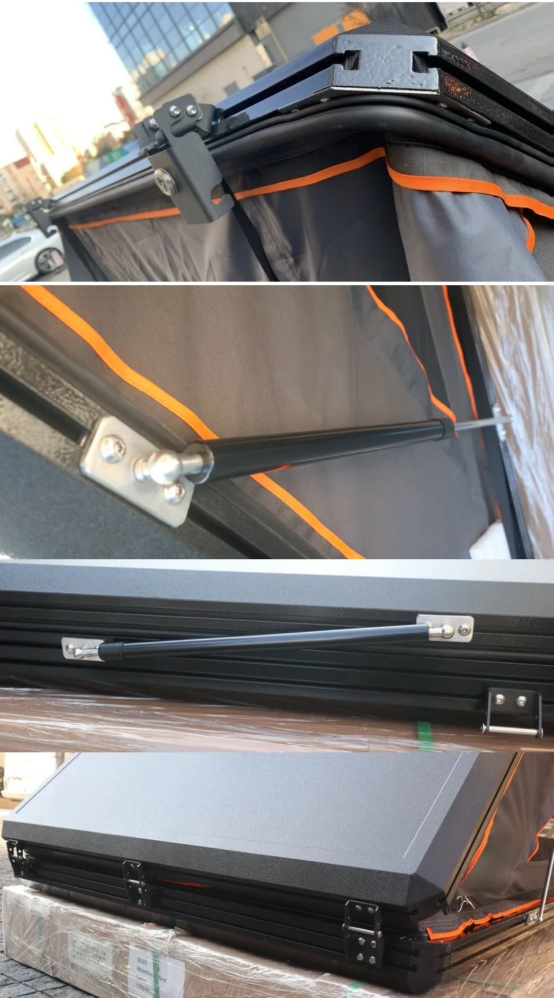 Remaco Outdoor Camping Rhombus Hardtop Roof Top Tent With Ac Port