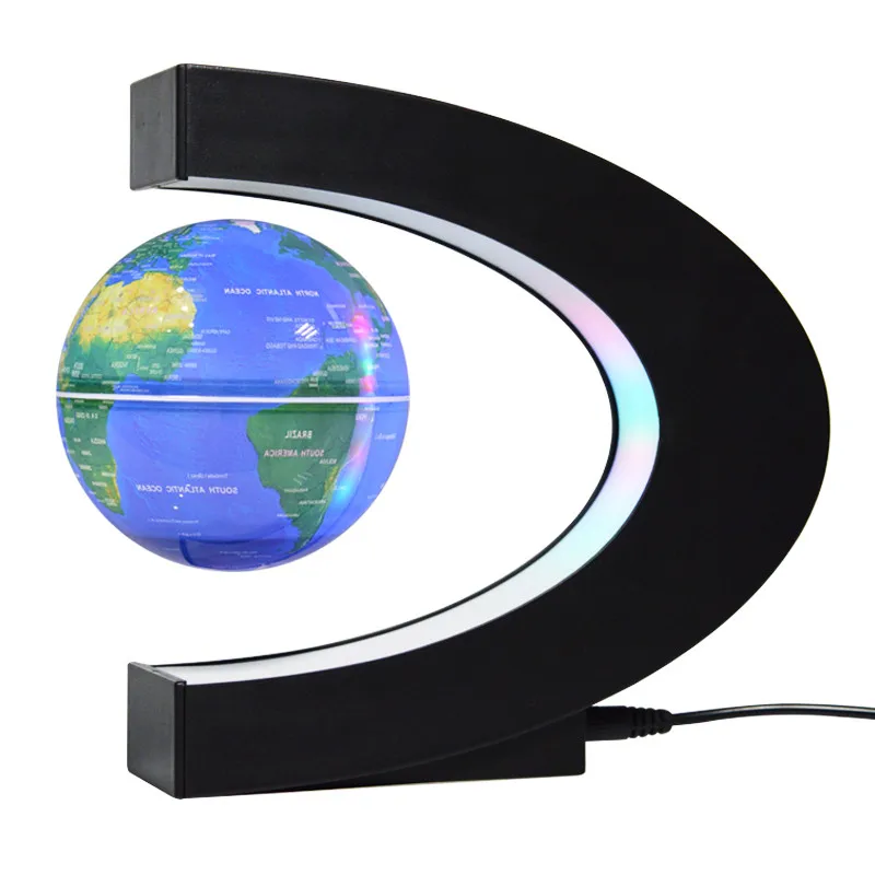 Porta Matite Balvi Globe Design Mappa | Con Magnete Aereo - Grigio - Foto 4