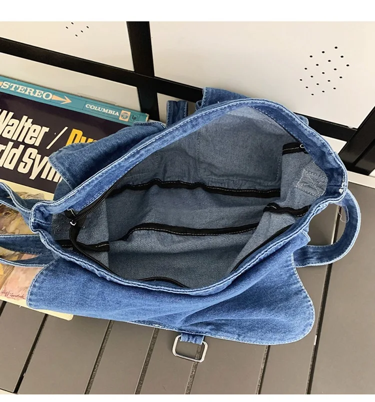 Denim Shoulder Bag for Women - Fashionable & Portable