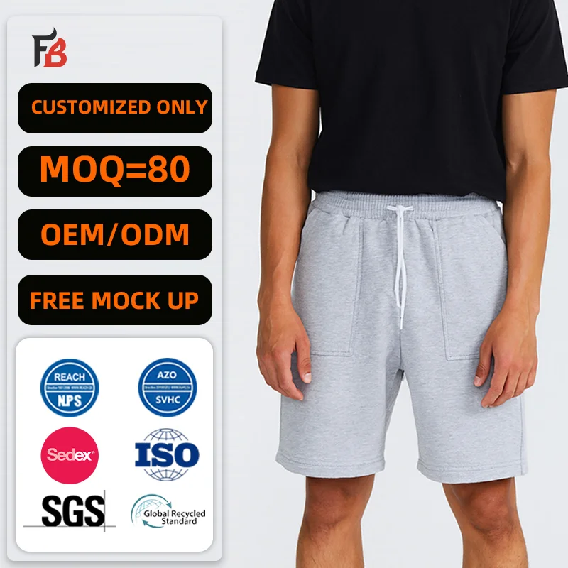Custom Designer High Quality Fashion Summer Cotton Baggy Sweat Essentials Shorts for Men