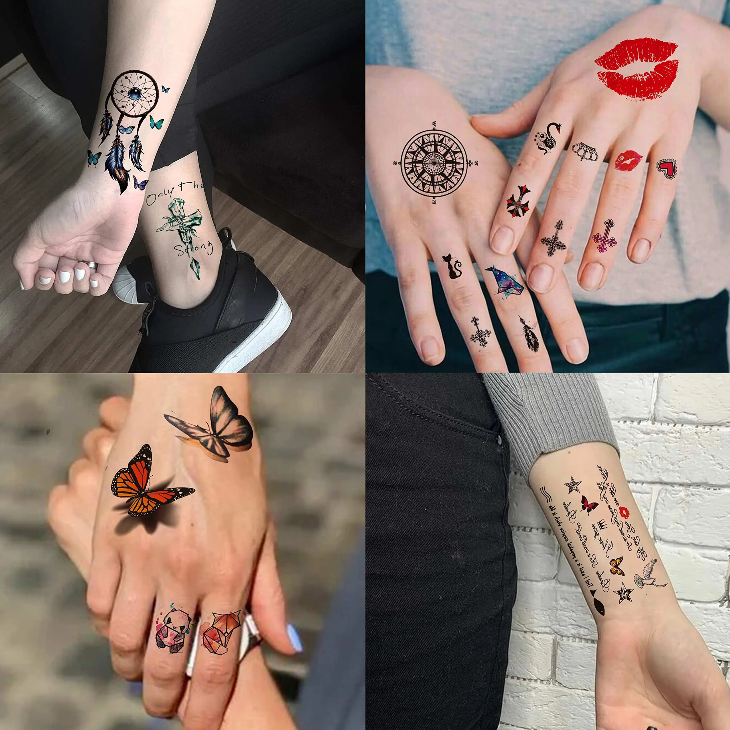 Red-brown Henna Tattoo Stickers Temporary Tattoos for Women Mandala Mehndi  Stickers for Hand Women's Body Protection Fake Tattoo - AliExpress