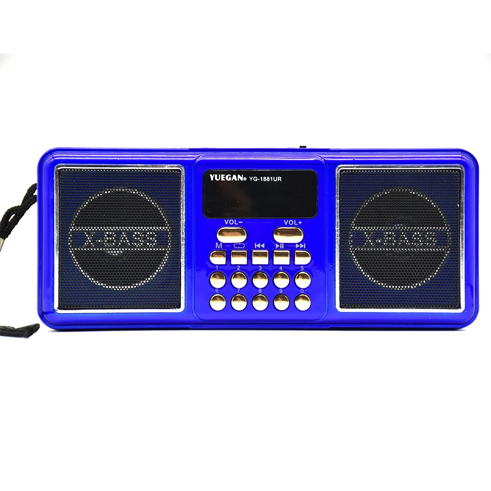 Yg-1881ur Portable Radio Band Usb/tf/ Mp3 Card Music Player Slim Radio - Buy Portable Fm Usb/sd Card Radio,Mp3 Player Firmware Fm Radio,Usb Sd Mp3 Module Fm Radio on Alibaba.com