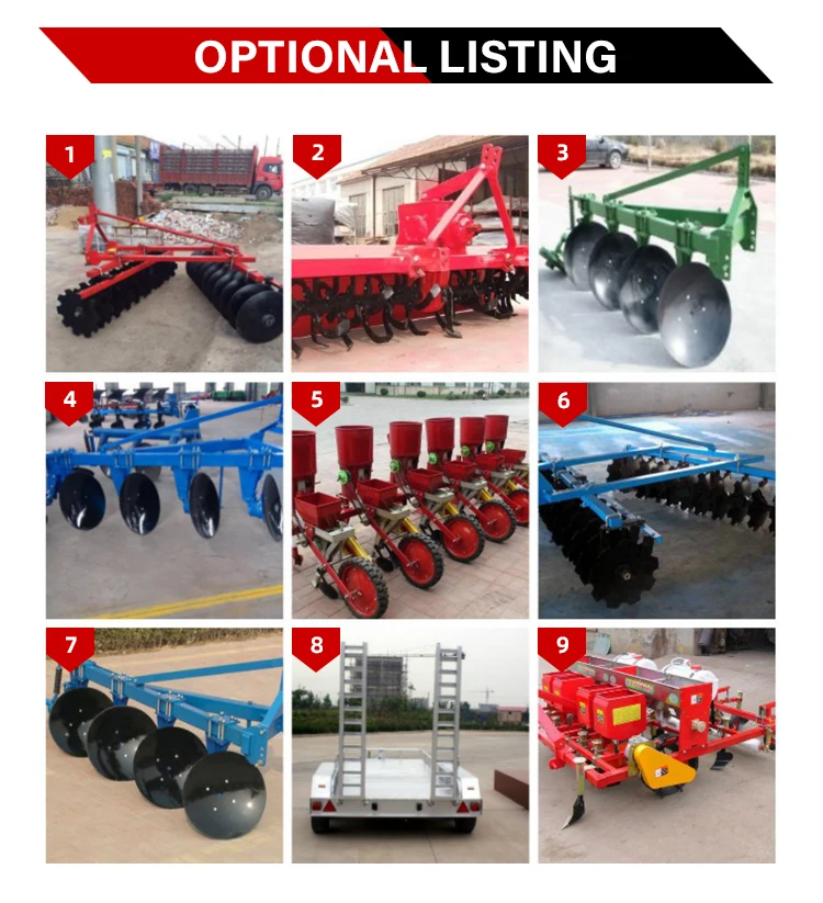 Agriculture Equipment 4x4 Tractor 45HP 60HP 75HP Small Mini Farm Tractor