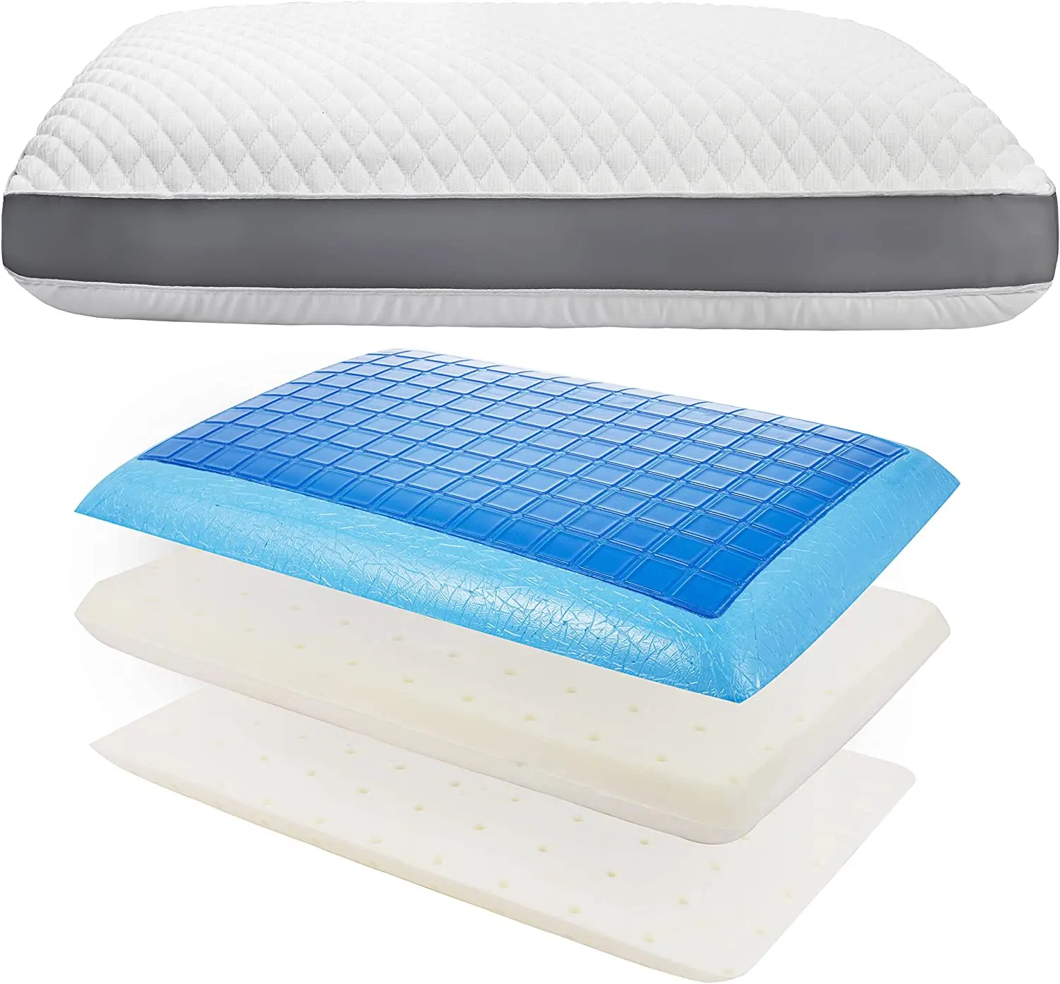 2023 Luxury High Quality Custom Cooling Gel Memory Foam Pillow With