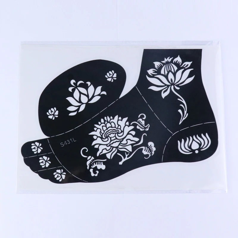 Оптовая продажа, многоразовый трафарет для татуажа