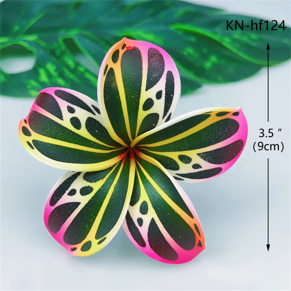Eva Foam Plumeria Hair Pick 8 Colors Butterfly Pattern Artificial ...