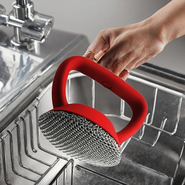 Household Cleaning Tools  316LStainless Steel Scrubbing Brushes Cleaning Supplies for Pot