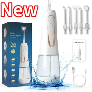 KANGYU Dental Oral Irrigation Dental Water Flosser Device Water Dental Flosser Cordless for Teeth