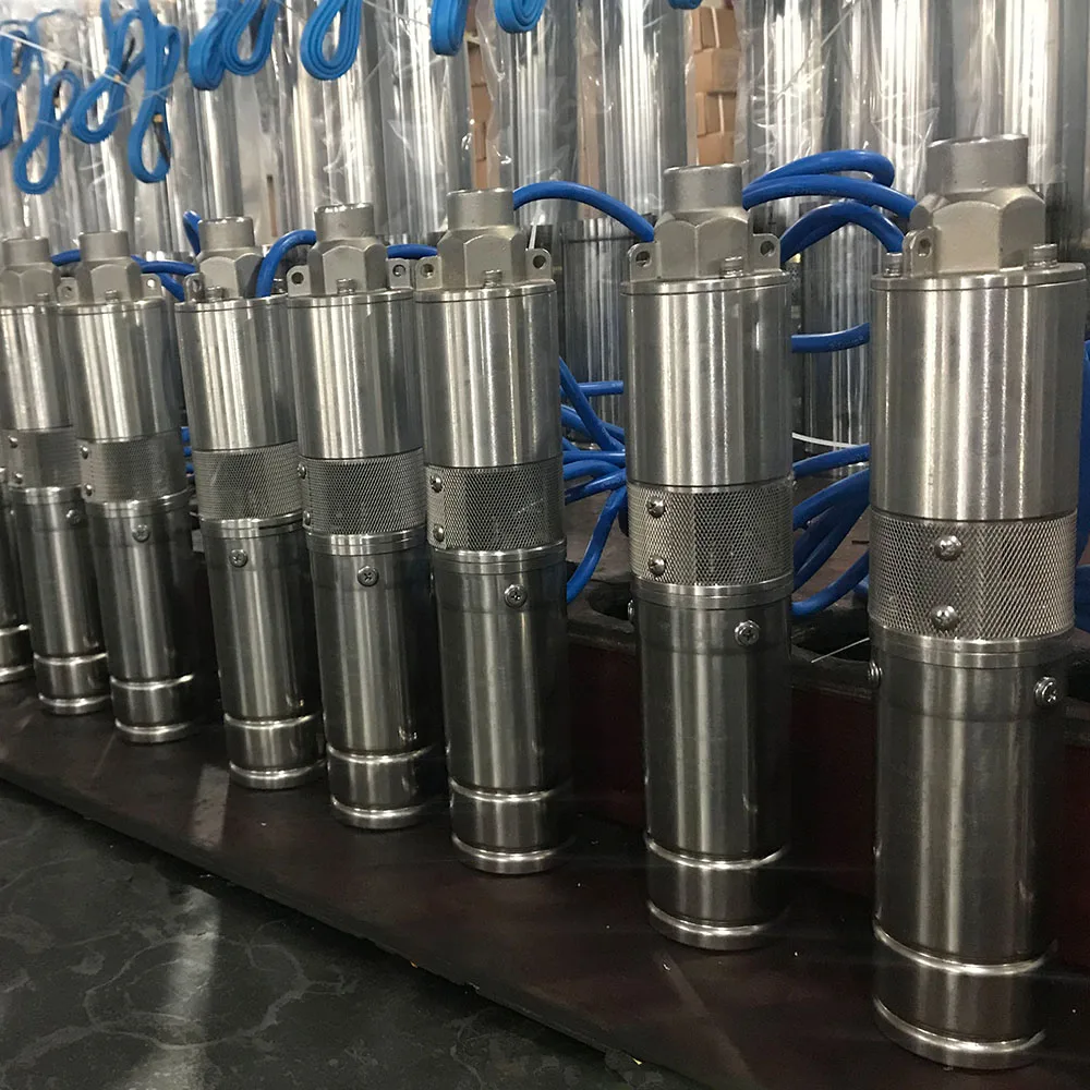 
 48v 500w 109m 1.7m3/h stainless steel solar screw pump solar water pump deep  