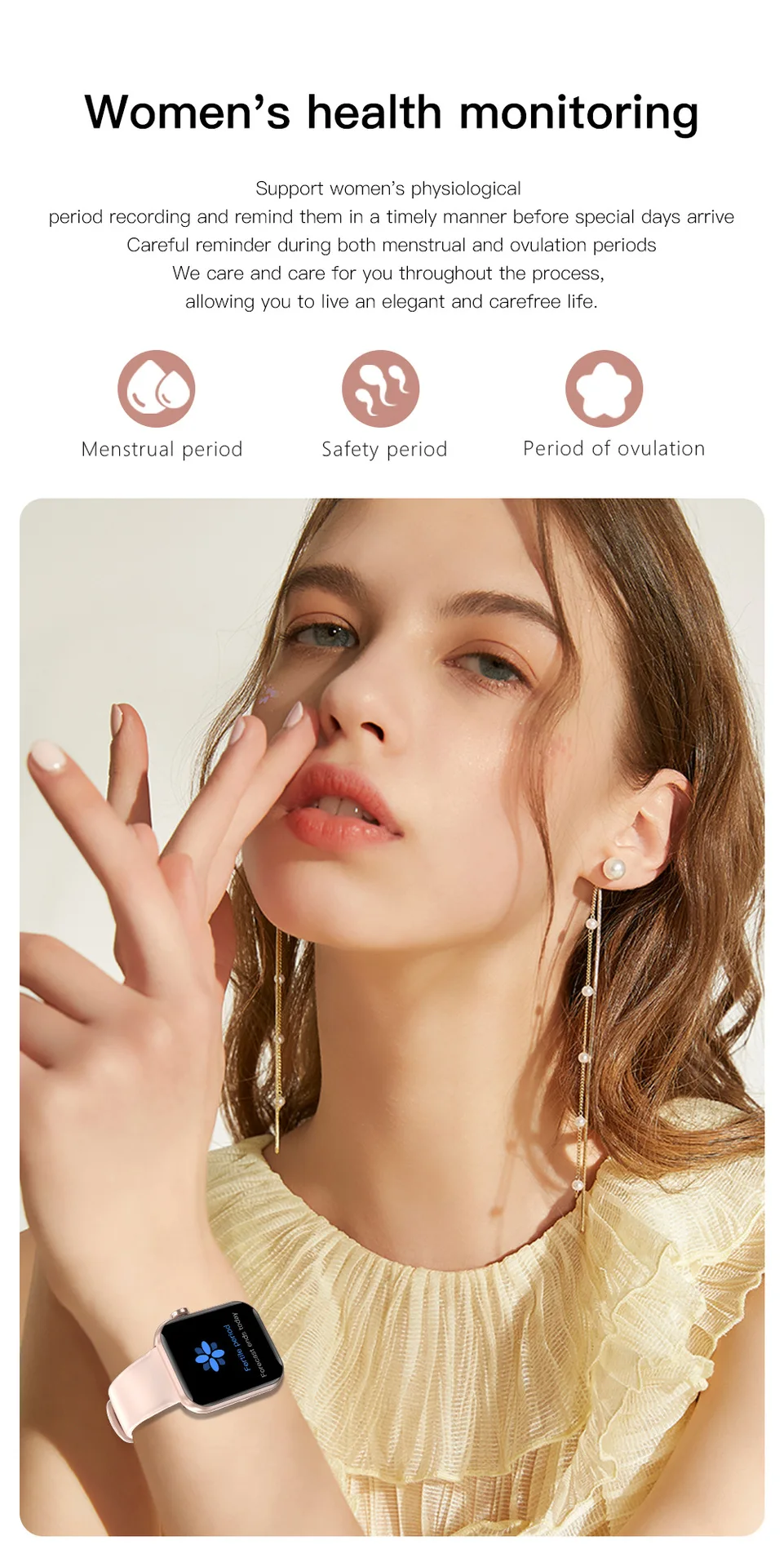 product new smart bracelet ips for bluetooth call message reminder blood oxygen heart rate monitoring silicone for ios-4
