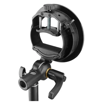S2 Speedlite S-Type Bracket Bowens Mount Flash Holder for Godox V1 Ad200PRO Ad400PRO Ad600PRO detail image