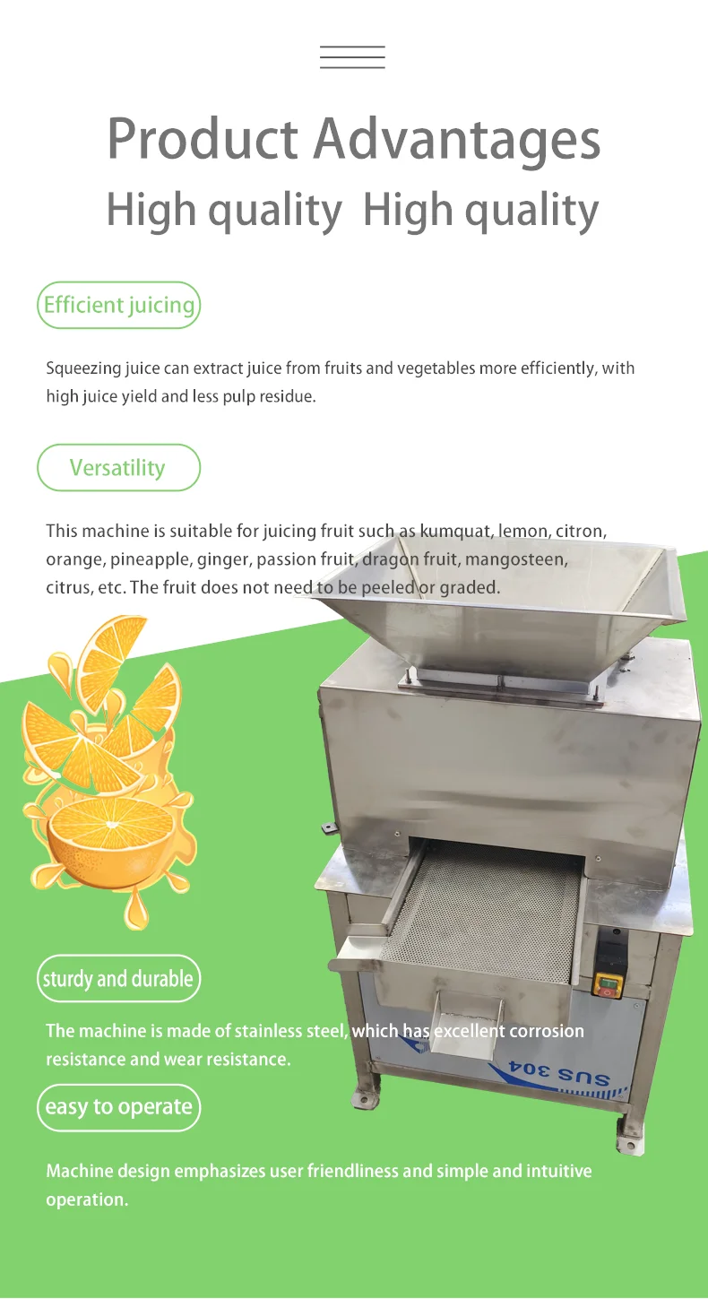Industrial Extractor Juice Maker Passion Fruit Machine Pulpe details