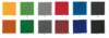 Wide range of colours, some examples on photos