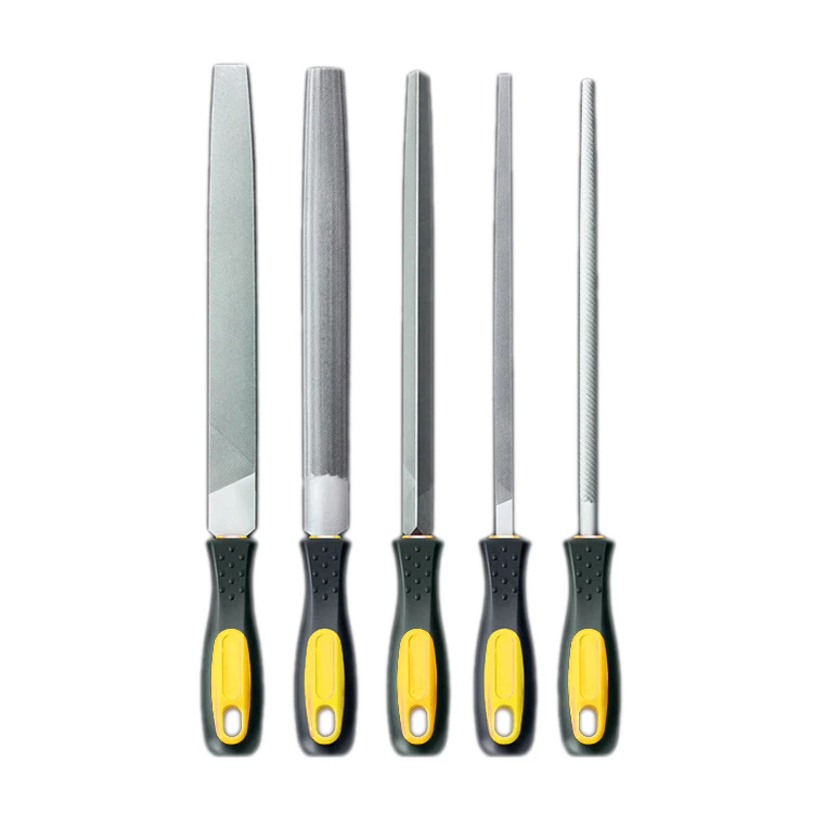 Flat Half Round square Triangle 6 8 10 12 Inch T10 T12 Engineer Steel Files with Second Cut Hand Grinding Tools