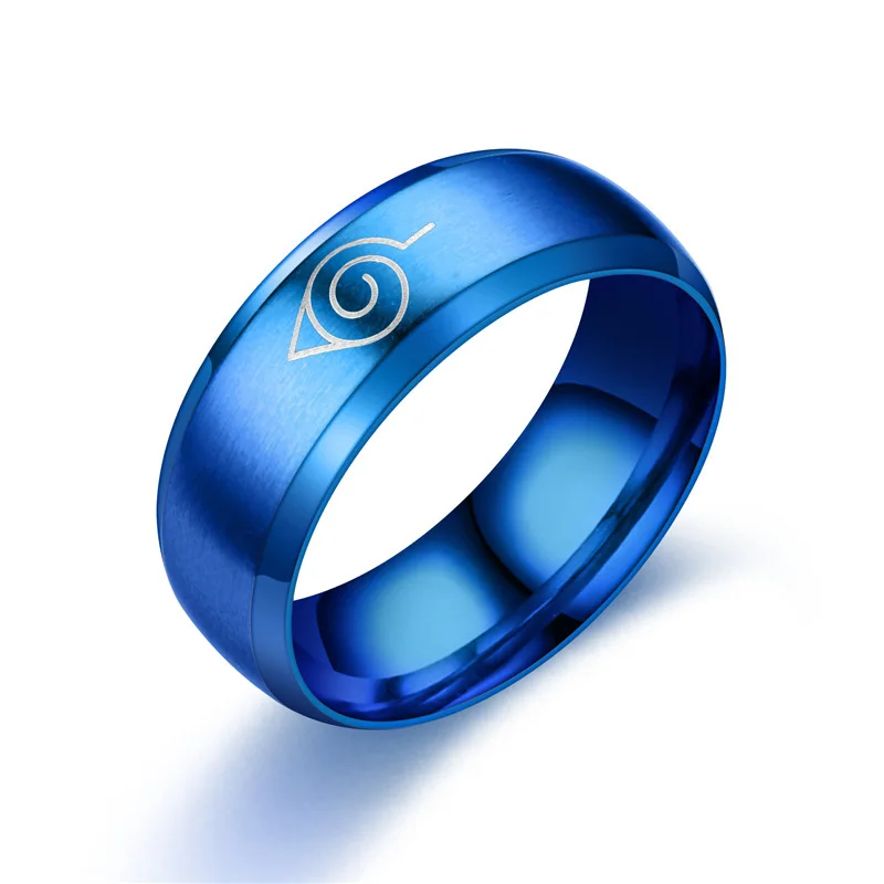 
 Japanese Anime Stainless Steel Phone Holder Sharingan Bracelet Rings Cosplay Akatsuki Couple Brunei Juhu Naruto Ring  