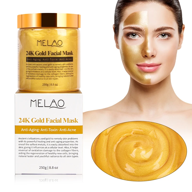 Melao Oem Wholesale Natural Anti Aging Whitening Organic 24k Gold Mask ...