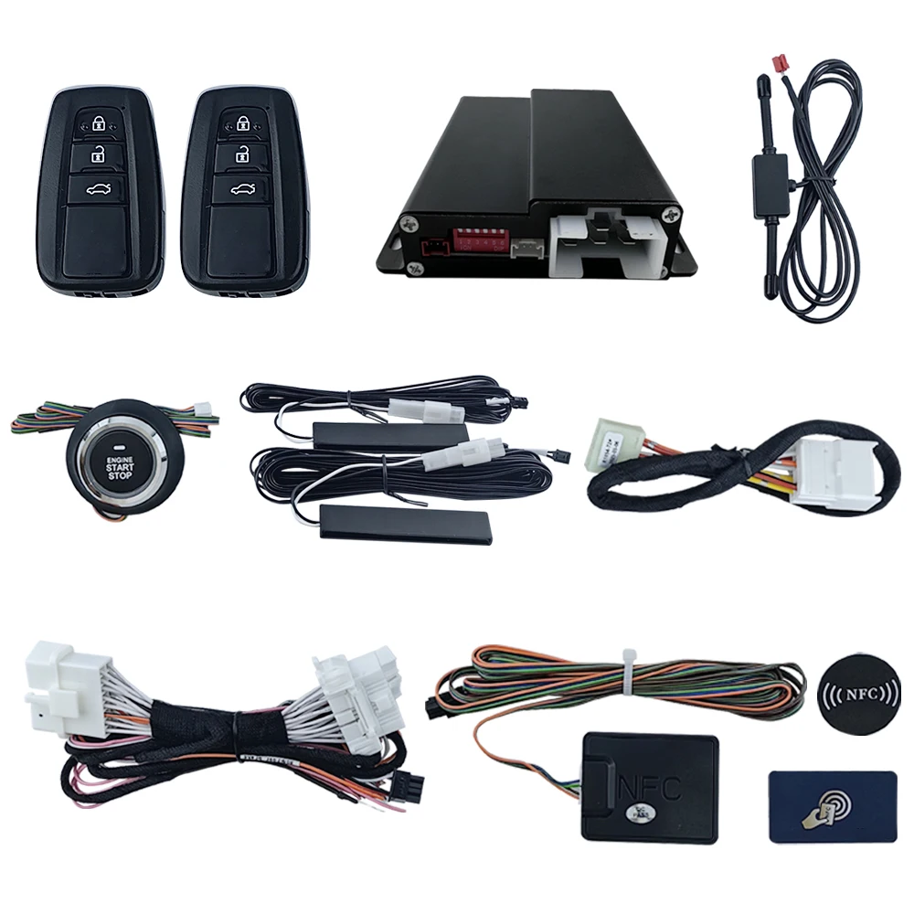 Plug and Play Kit Keyless Entry System Canbus Remote Start Security Car Alarm Anti Theft for Toyota Camry Mark X
