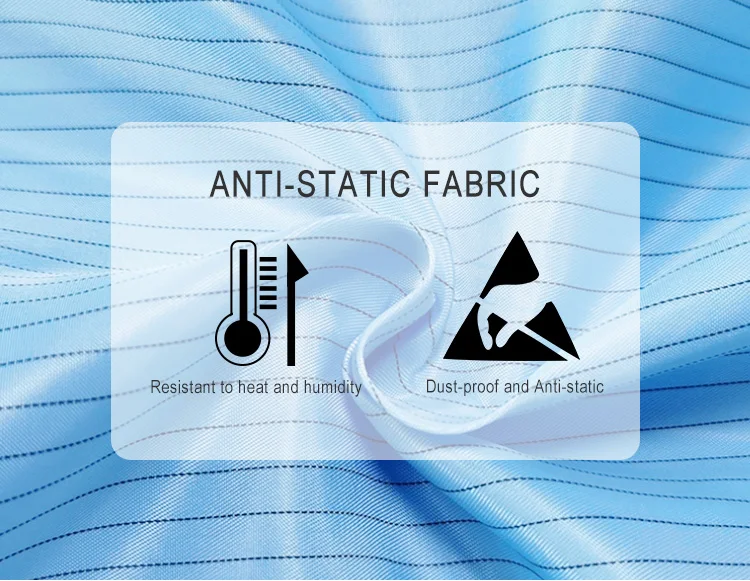 Industry Clothing Antistatic Fabric Antistatic Esd 99% Polyester ...